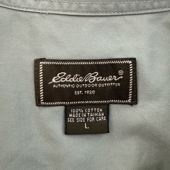 Green Eddie Bauer Button Down Shirt - Picture 3 of 5